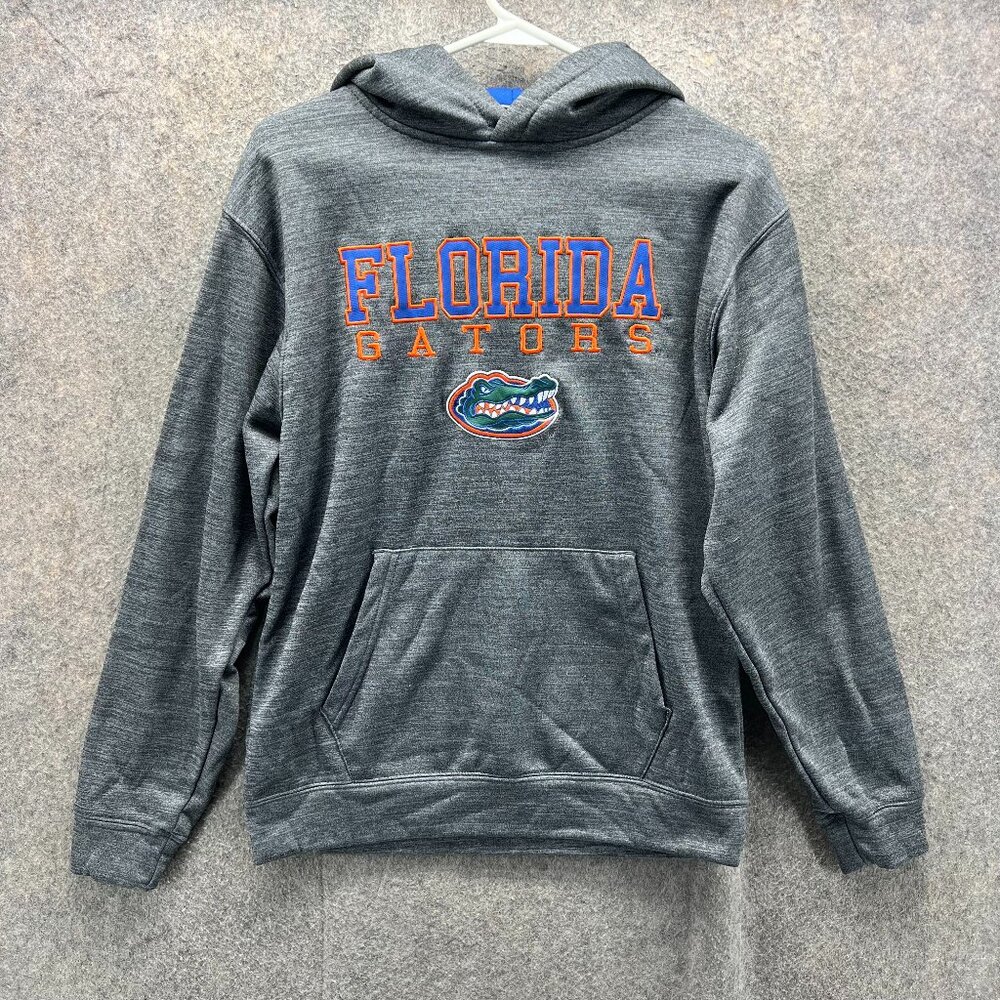 Florida Gators Hoodie Youth Large Gray Colosseum Pullover Fleece Heather